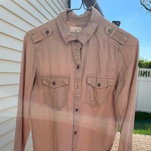 Dusty Rose Denim Shirt